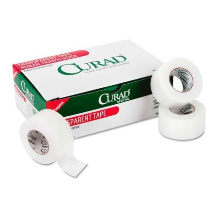 Medline Curad Transparent Surgical Tape, 1" x 10 yds, Clear, 12/Pack MIINON270201